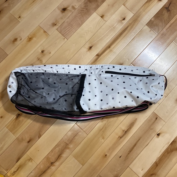 Lululemon Bag Yoga Mat Bag Namaste Tote White with Polka Dots - Picture 13 of 13